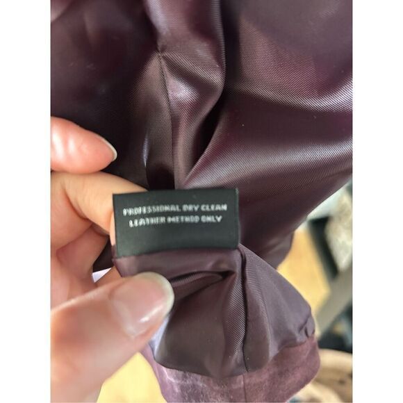 Preston and York Purple leather jacket size small real suede - Picture 6 of 7